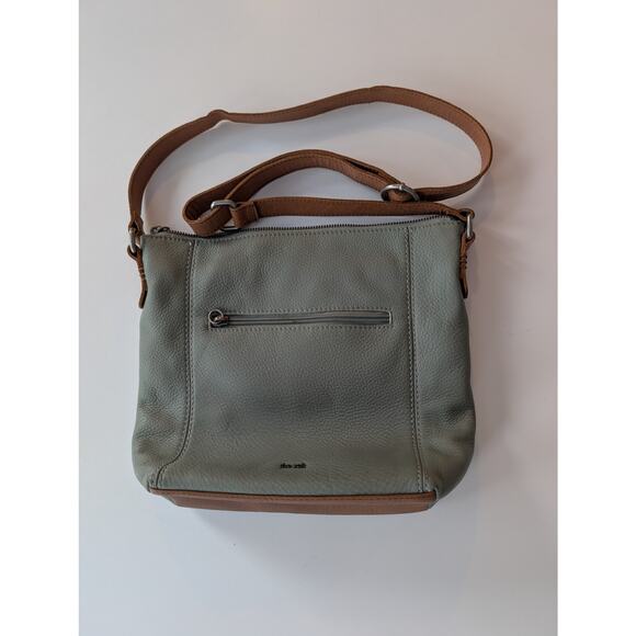 The Sak Ashland Leather Crossbody - Sage Green & Brown Two-Tone - Picture 2 of 9